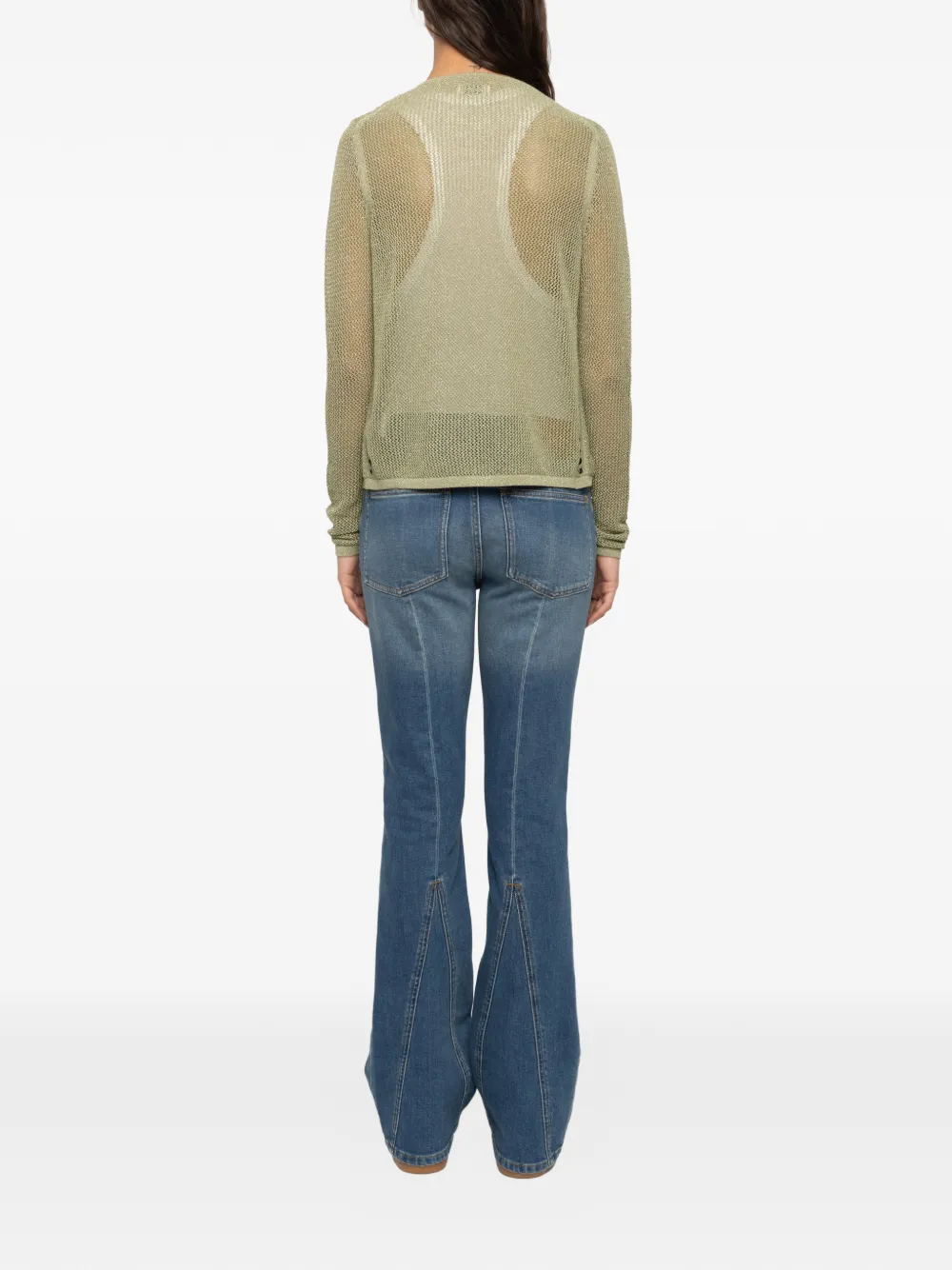 Zadig&Voltaire Saya opengebreid vest Groen