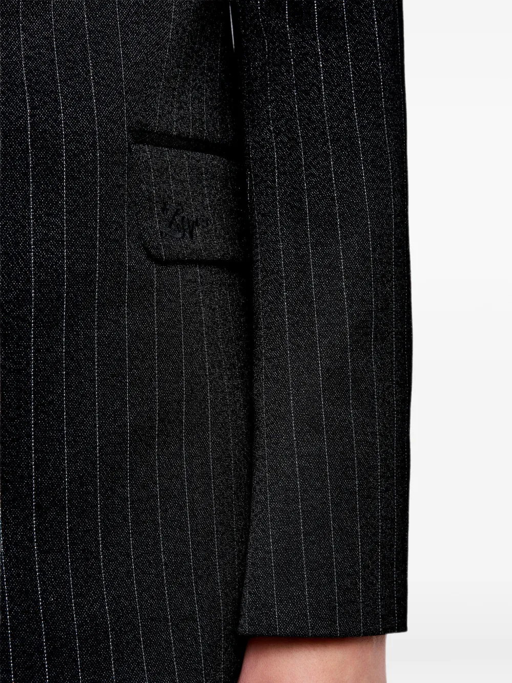 Zadig&Voltaire Blazer met geborduurd logo en krijtstreep Zwart