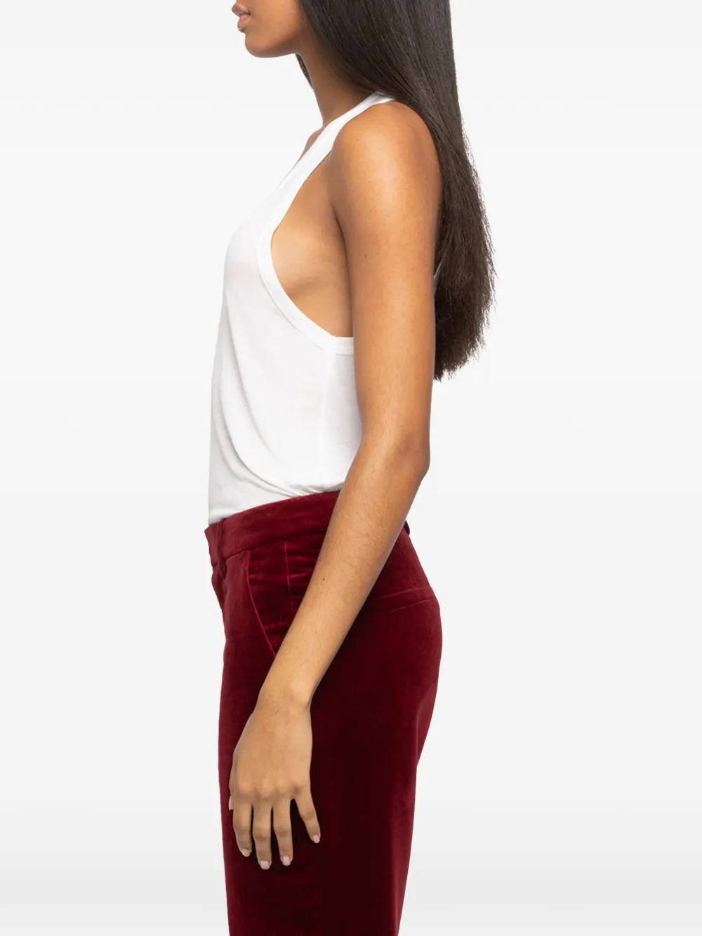 Zadig&Voltaire Prevy velvet trousers Rood