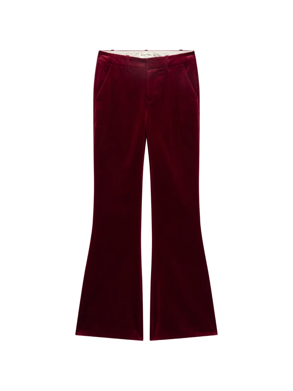 Zadig&Voltaire Prevy velvet trousers Rood