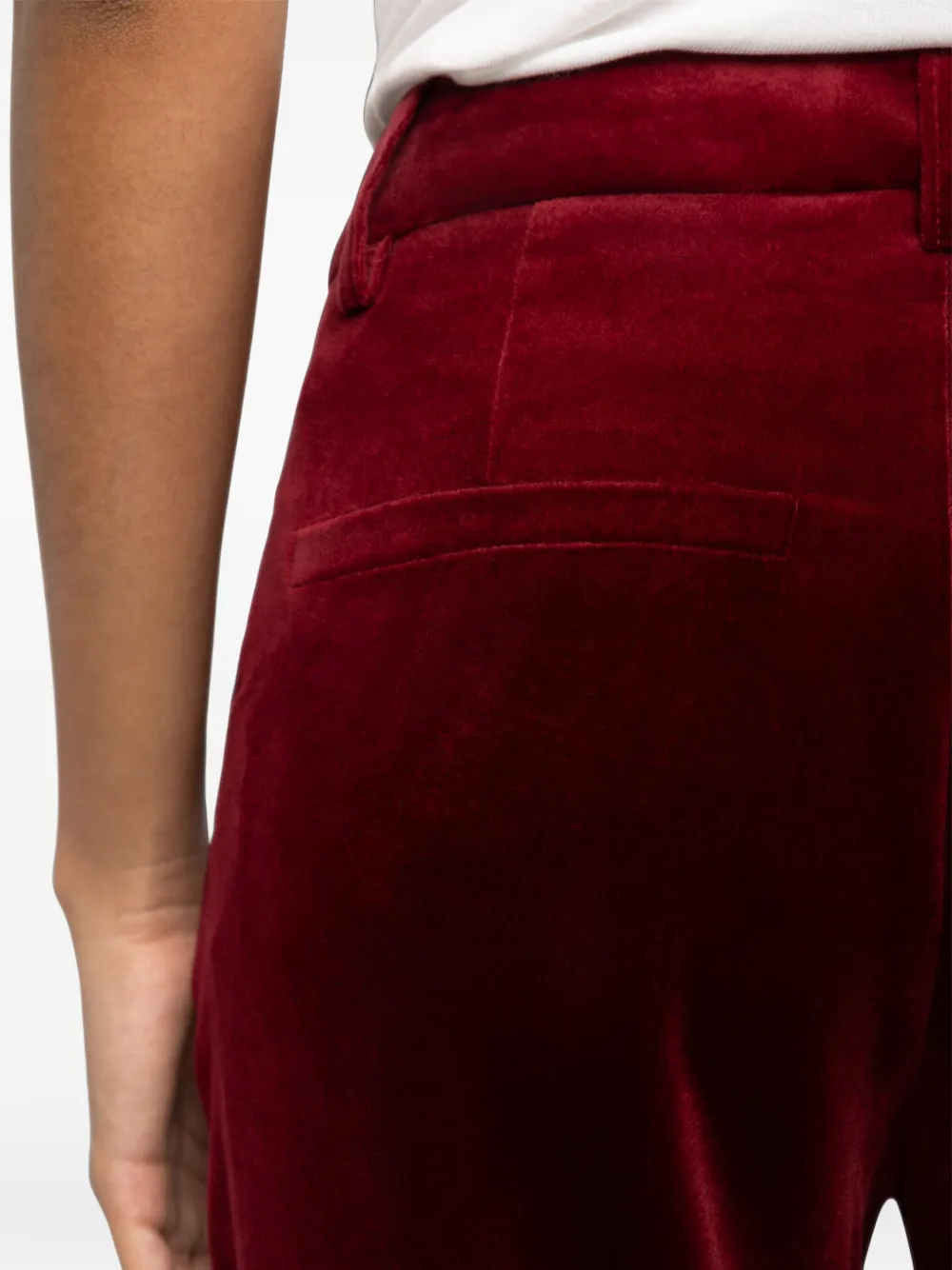 Zadig&Voltaire Prevy velvet trousers Rood