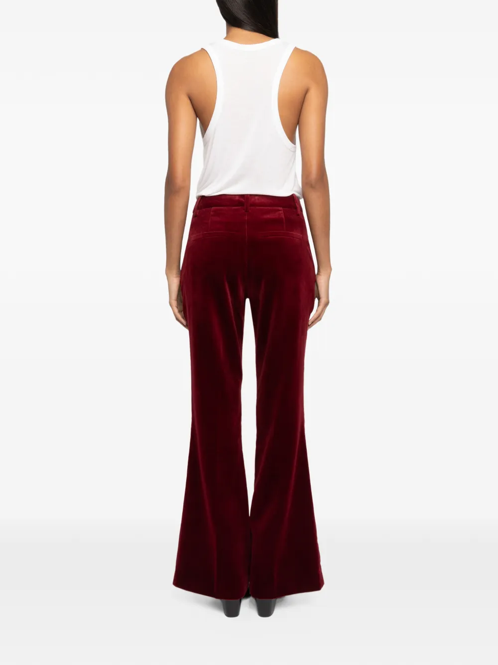Zadig&Voltaire Prevy velvet trousers Rood