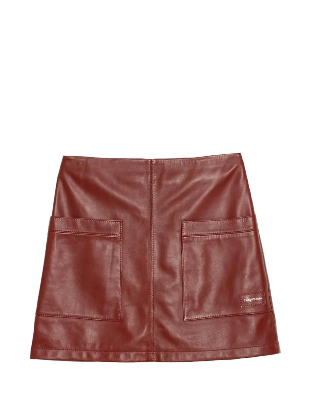 Zadig&Voltaire Jaime leren rok Rood