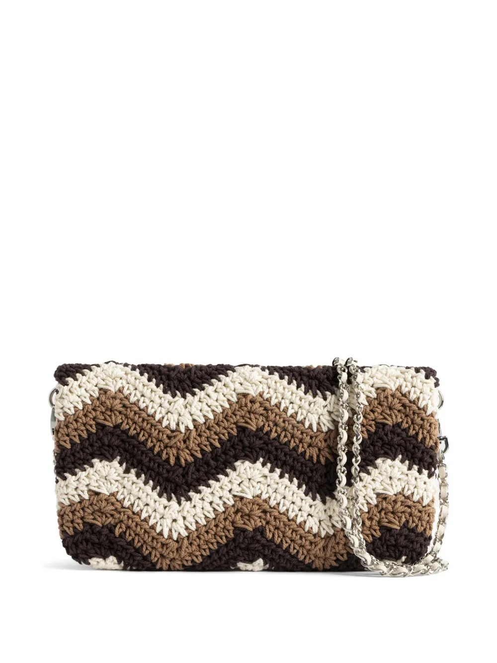 Zadig&Voltaire Rock Macrame crossbodytas Bruin