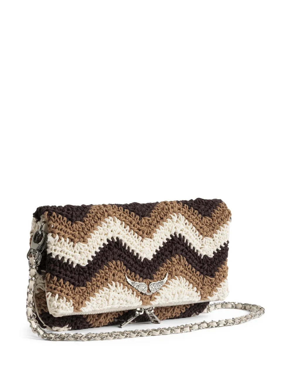 Zadig&Voltaire Rock Macrame crossbodytas Bruin