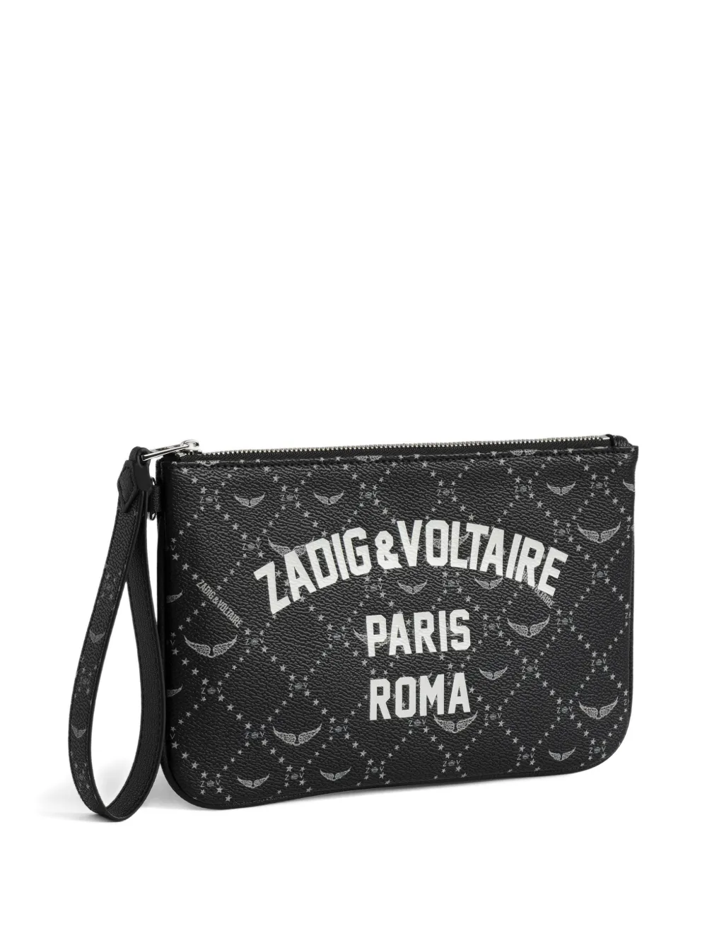 Zadig&voltaire Cartera Roma Con Logo Estampado - Negro 