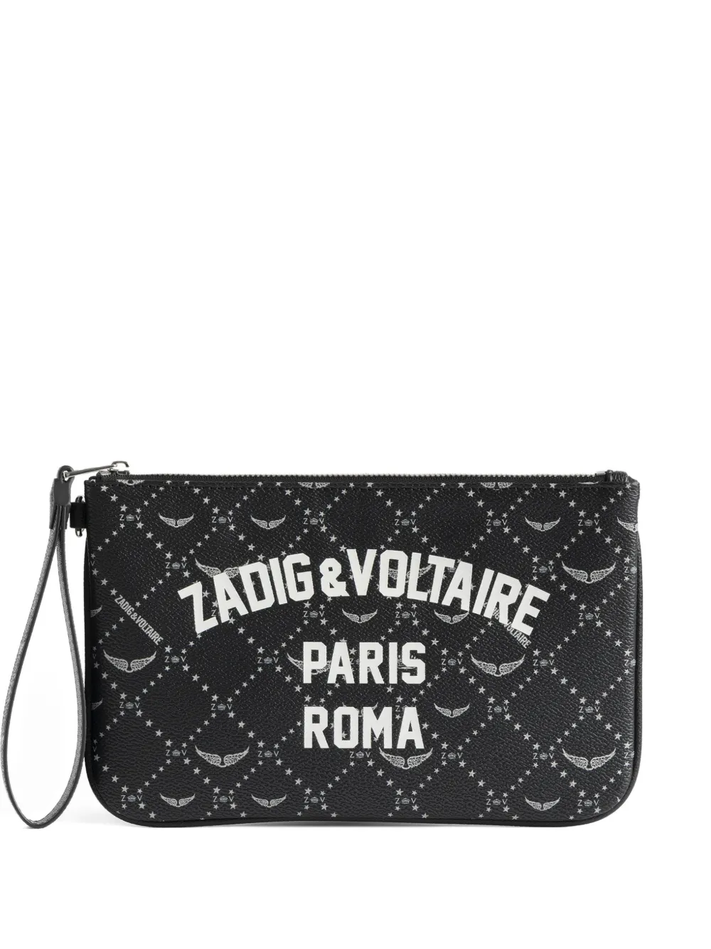 Zadig&Voltaire Roma logo-print pouch - Nero