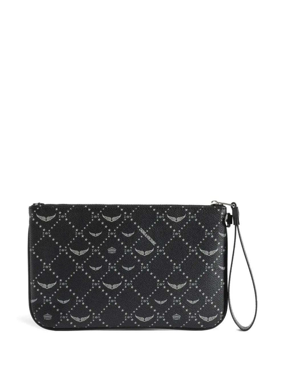  Zadig&voltaire Cartera Roma Con Logo Estampado - Negro 