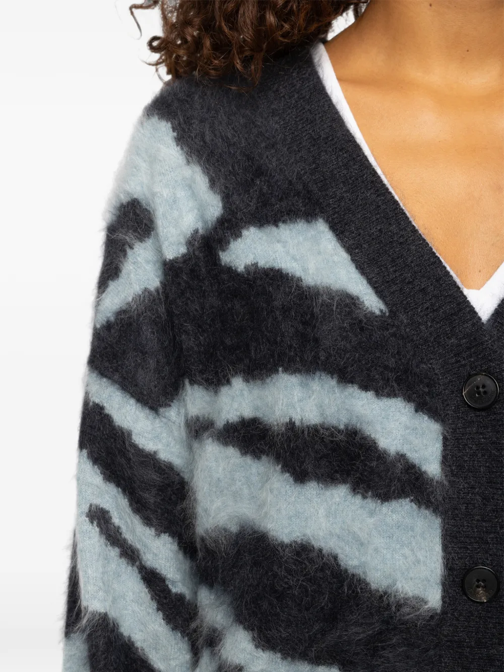 Zadig&Voltaire Arpa vest 100% kasjmier Grijs