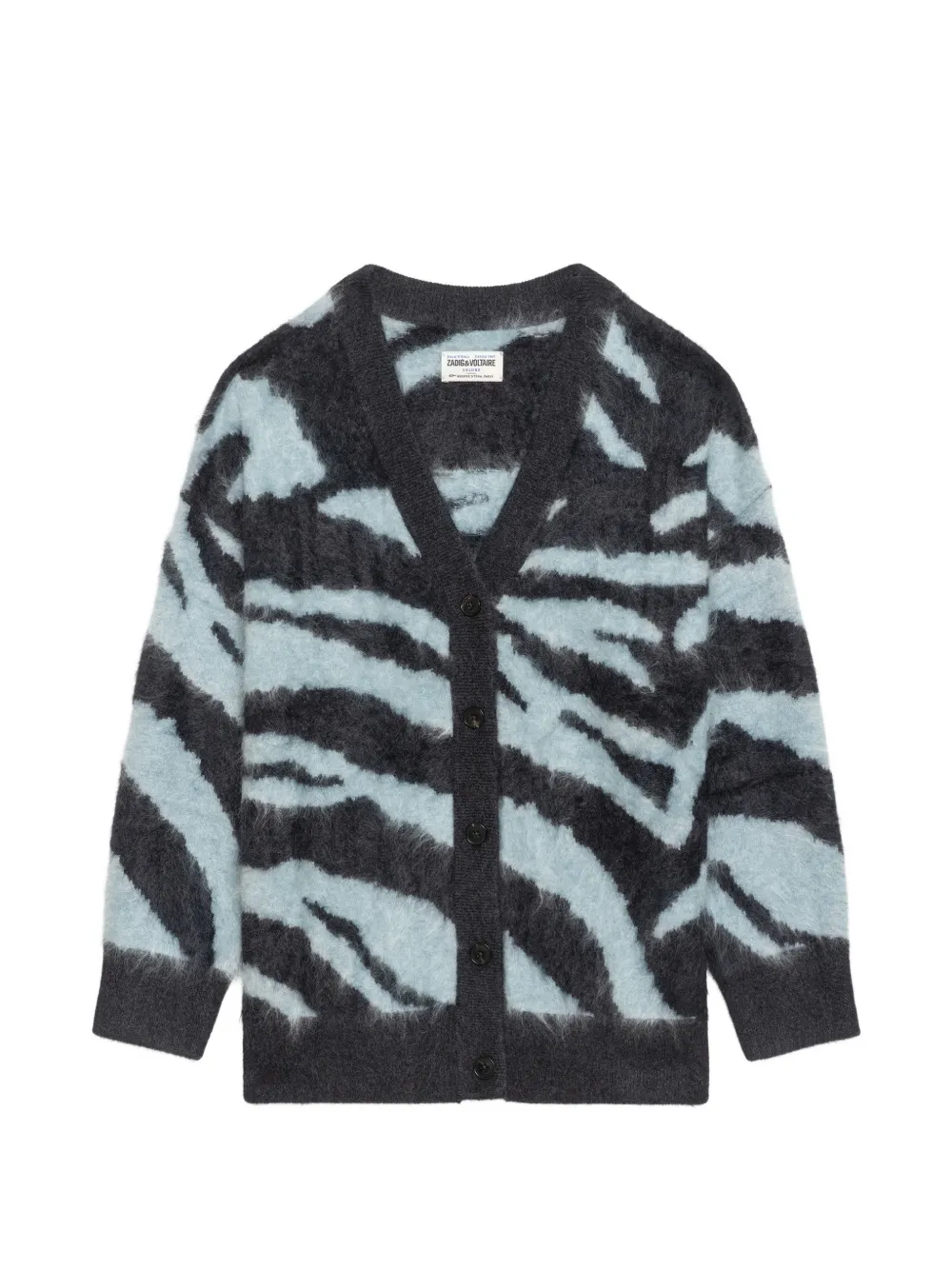 Zadig&Voltaire Arpa vest 100% kasjmier Grijs