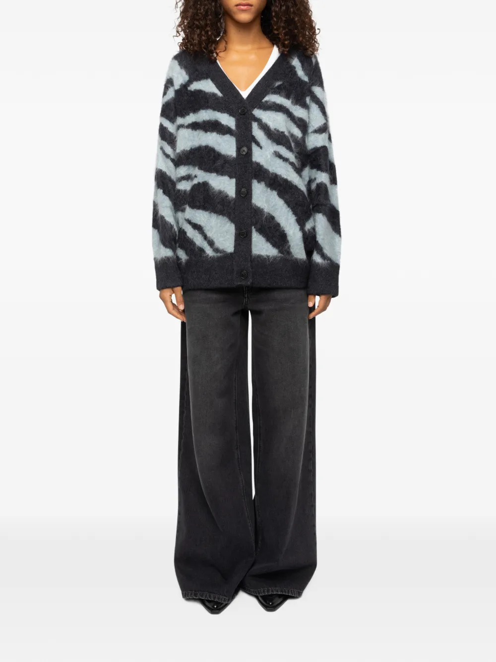 Zadig&Voltaire Arpa vest 100% kasjmier Grijs