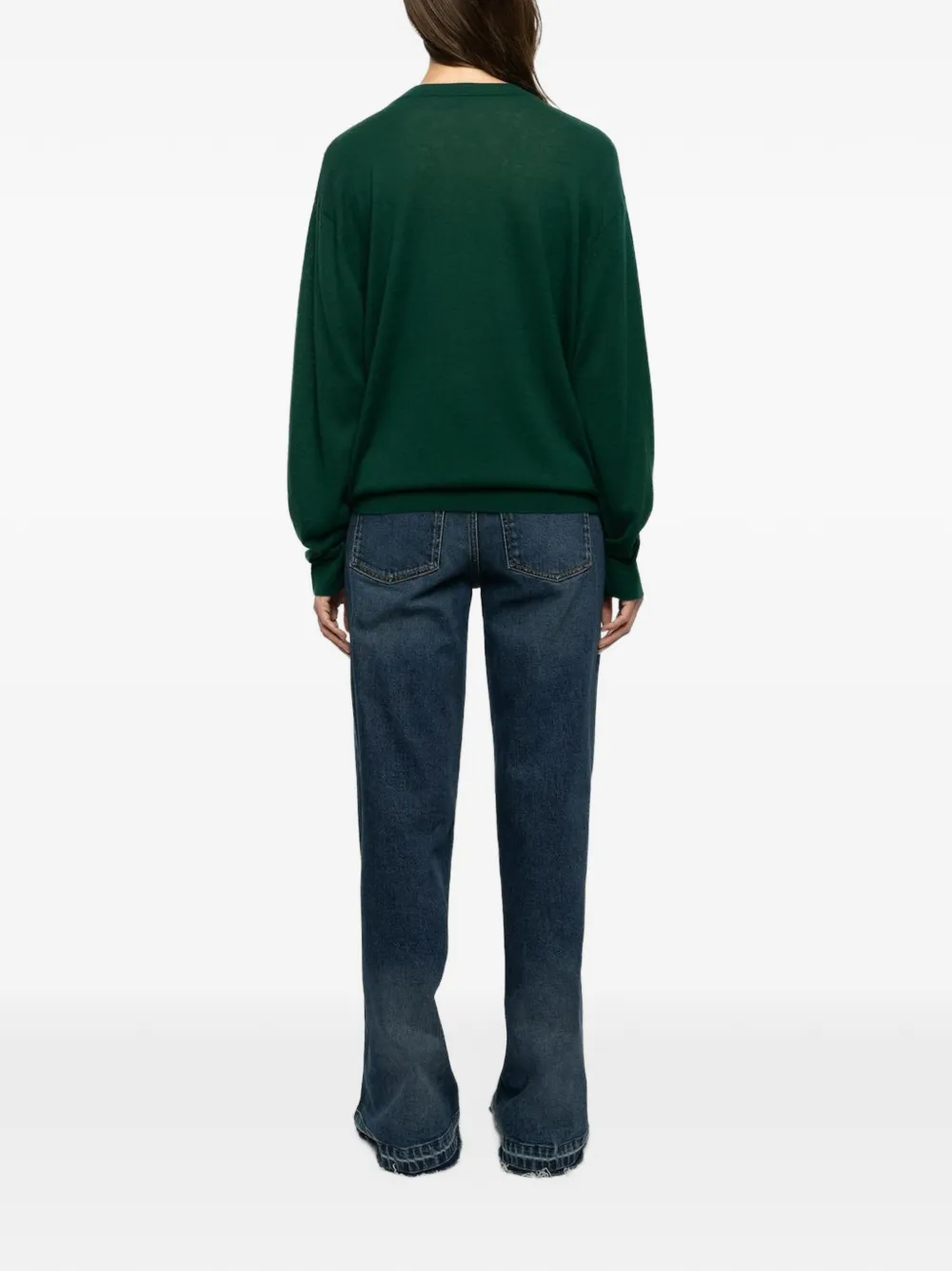 Zadig&Voltaire Swyna kasjmier trui met verfraaid logo Groen