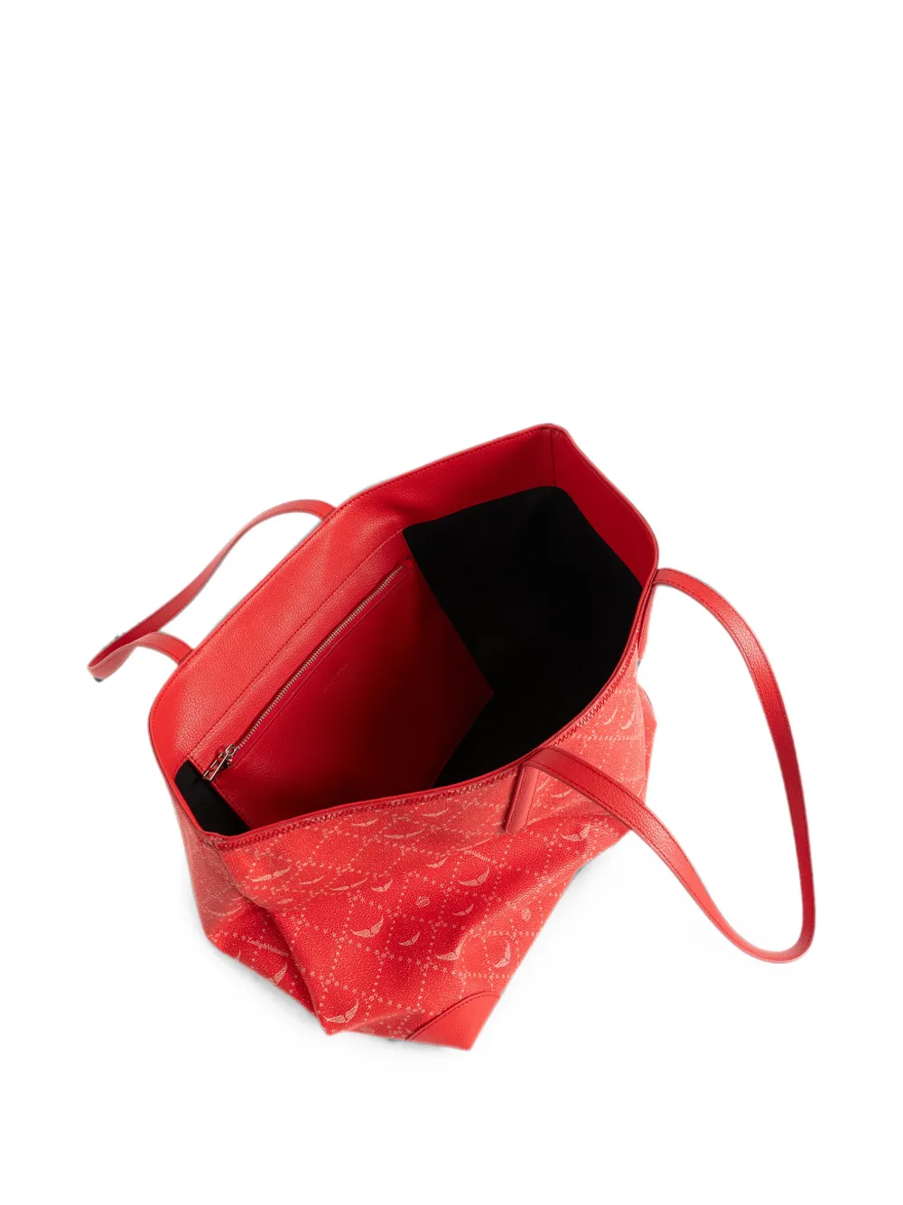 Zadig&Voltaire Schoudertas met monogram-print Rood