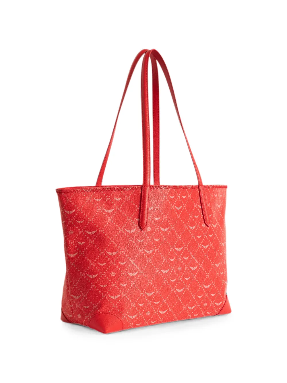 Zadig&Voltaire Schoudertas met monogram-print Rood