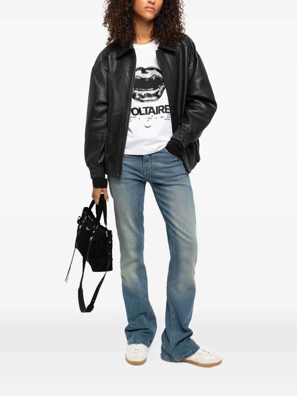 Zadig&Voltaire Loriand leather jacket Zwart