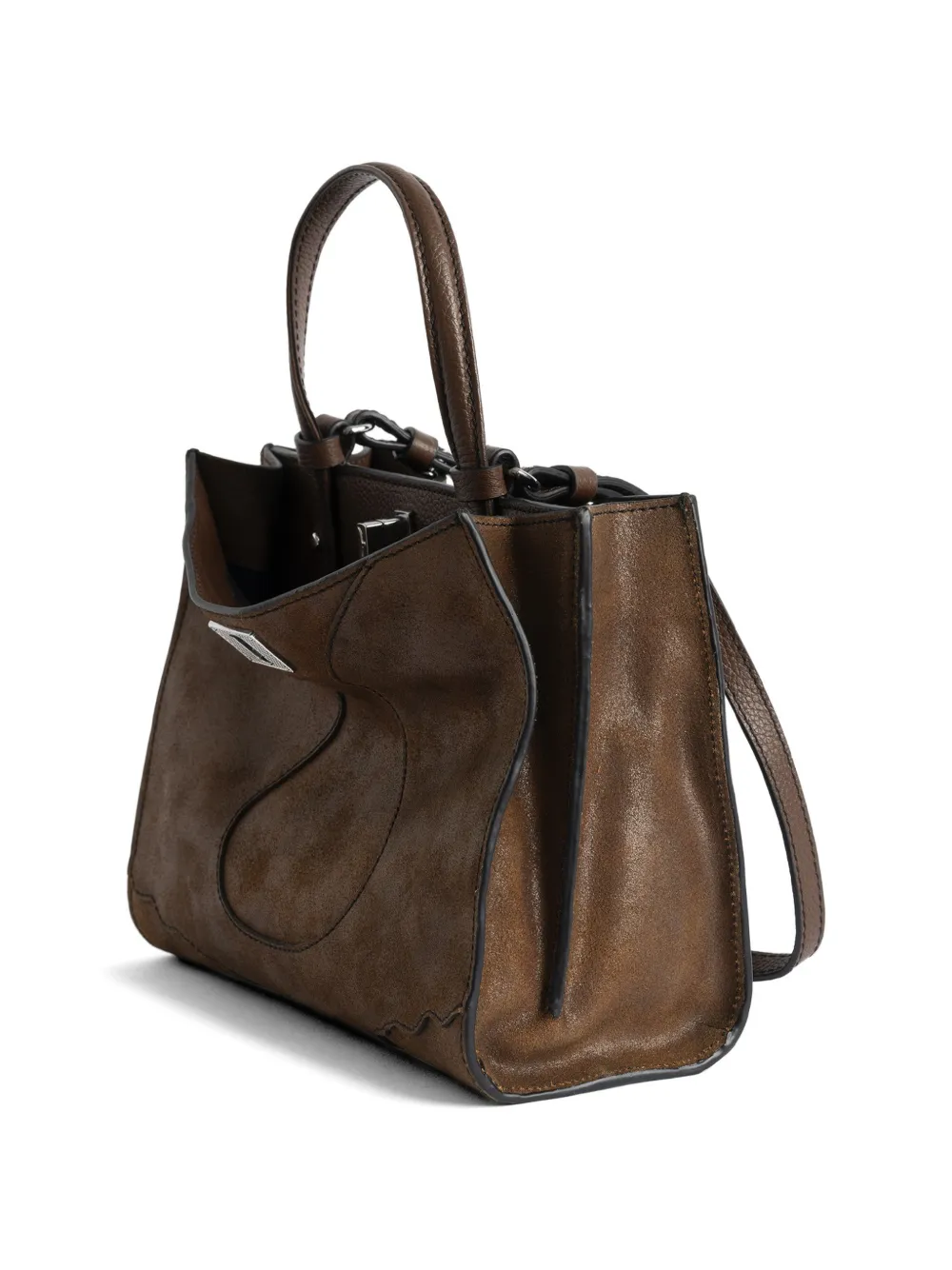 Zadig&Voltaire Jack leren mini-tas Bruin