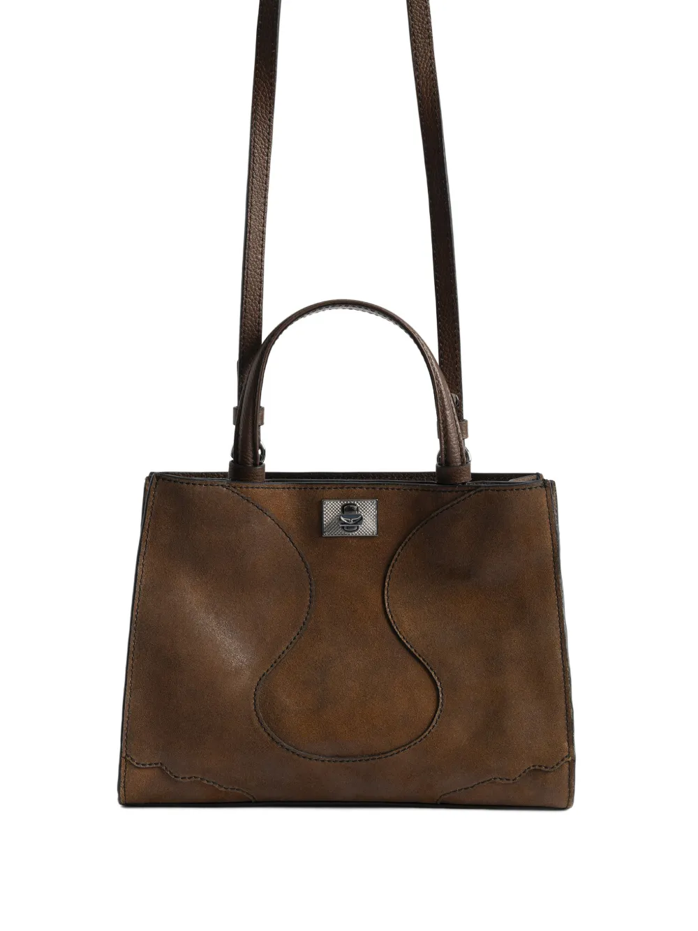 Zadig&Voltaire Jack leren mini-tas Bruin