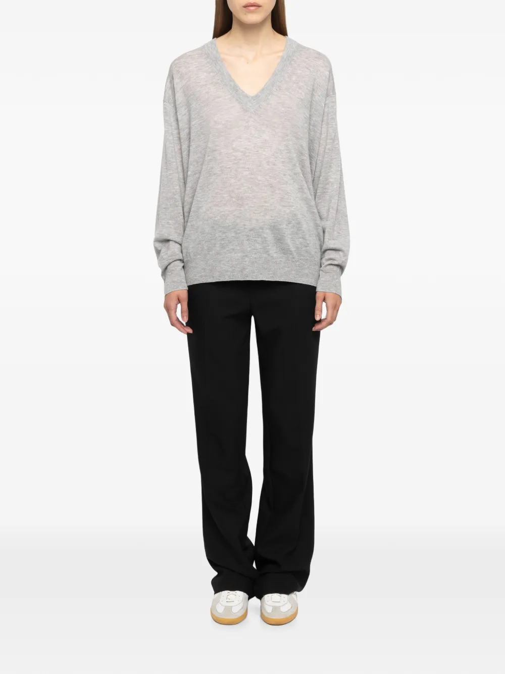 Zadig&Voltaire Swyny trui 100% kasjmier Grijs