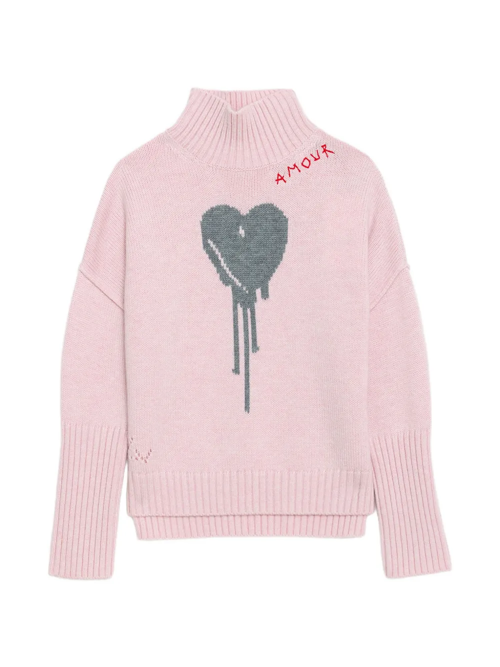 Zadig & Voltaire Kids Maglione Almi Heart - Rosa