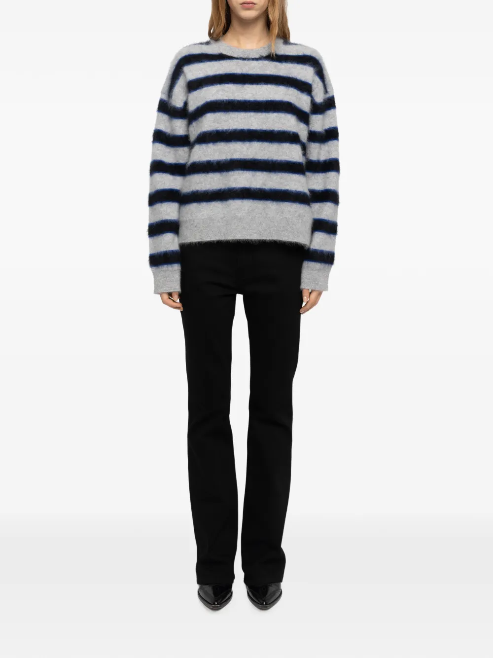 Zadig&Voltaire Markuz trui van 100% kasjmier Grijs