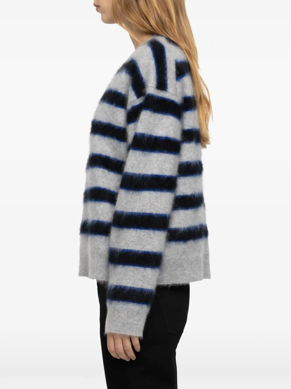 Zadig&Voltaire Markuz trui van 100% kasjmier Grijs
