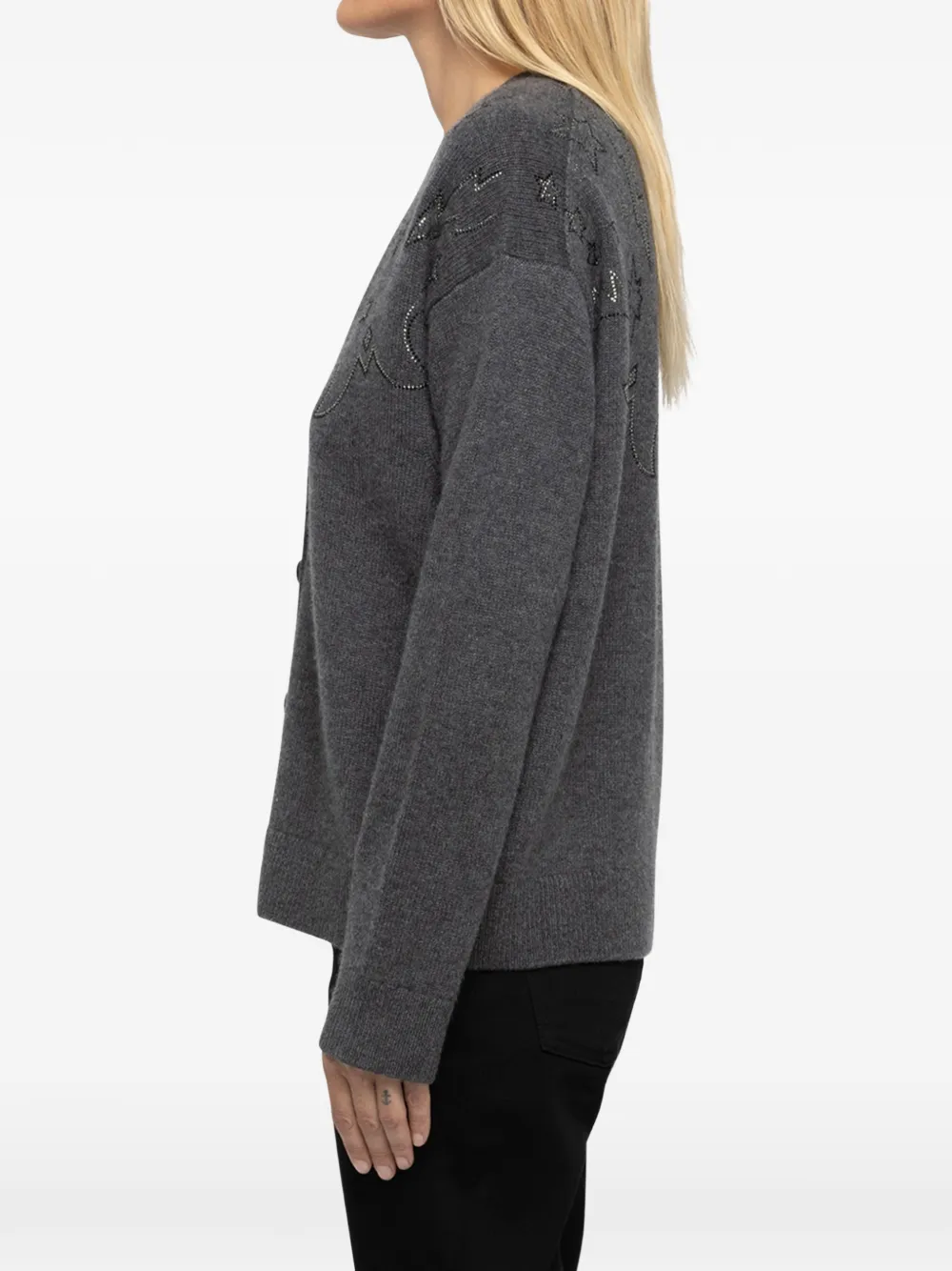 Zadig&Voltaire Mirkaz kasjmier vest Grijs