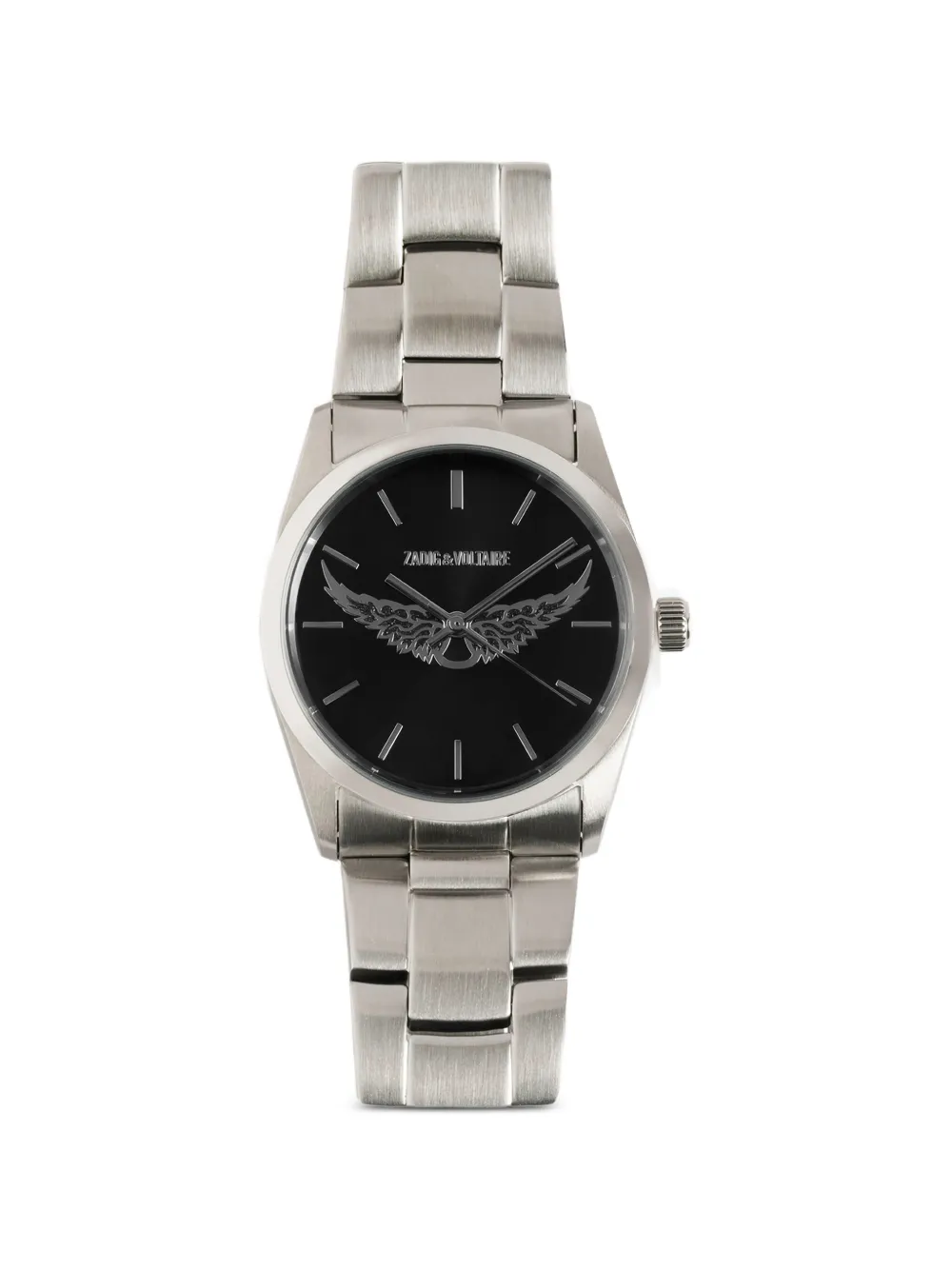 Zadig & Voltaire Wings Steel Watch In Black