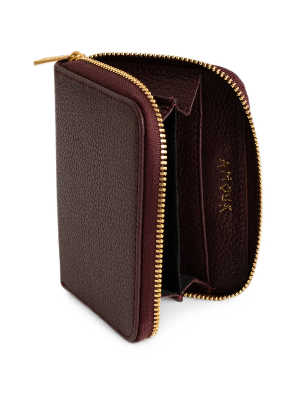 Zadig&Voltaire ZV mini-portemonnee van bewerkt leer Rood