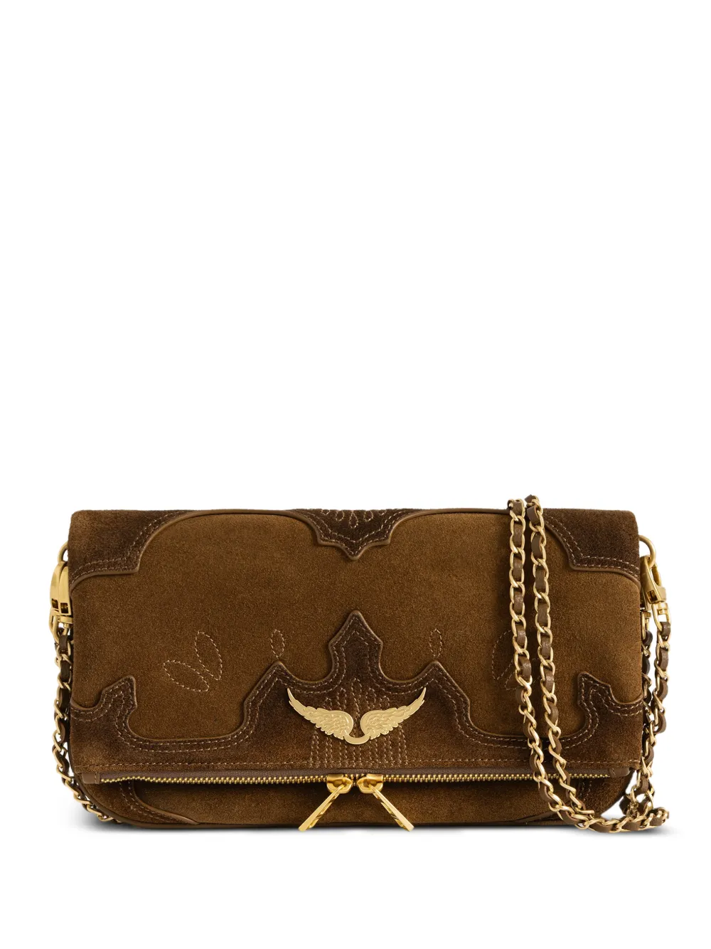 Zadig&Voltaire Rock Western clutch - Marrone