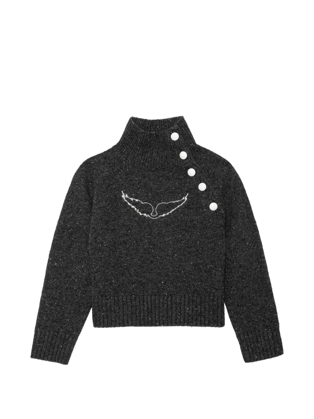 Zadig & Voltaire Kids Maglione Almet Wings - Grigio
