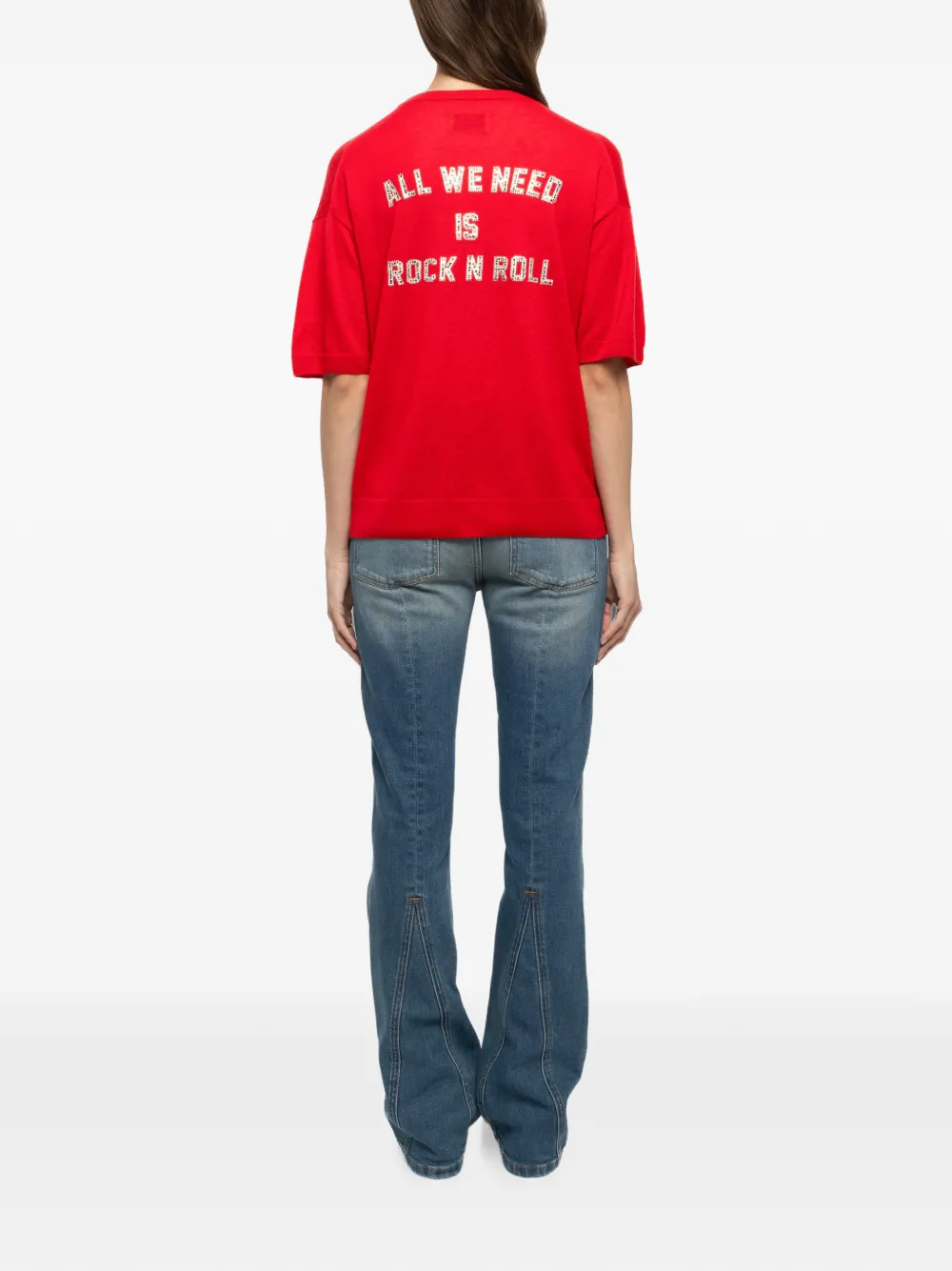 Zadig&Voltaire Idaz trui van 100% kasjmier Rood