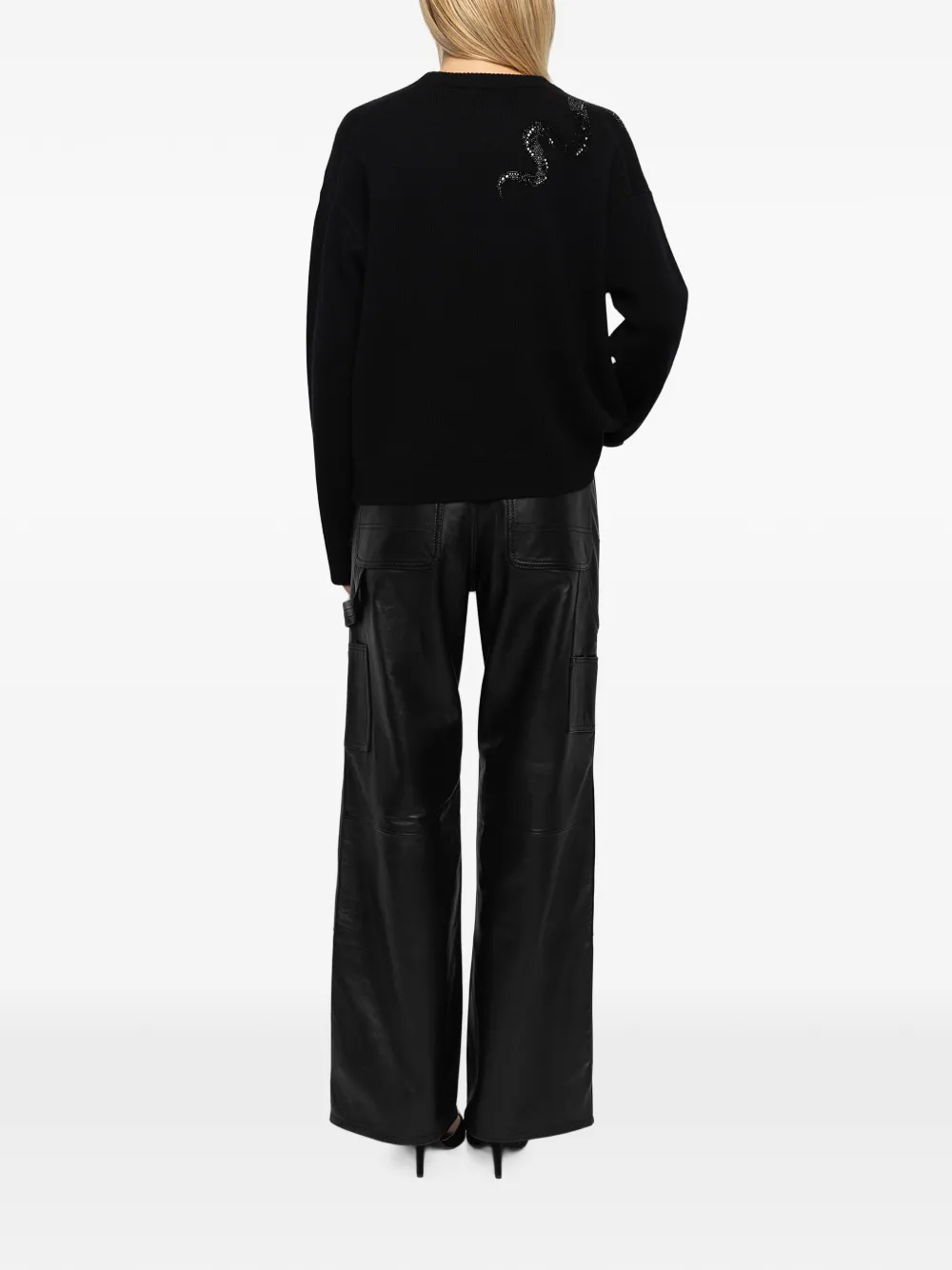 Zadig&Voltaire Perya leren broek Zwart