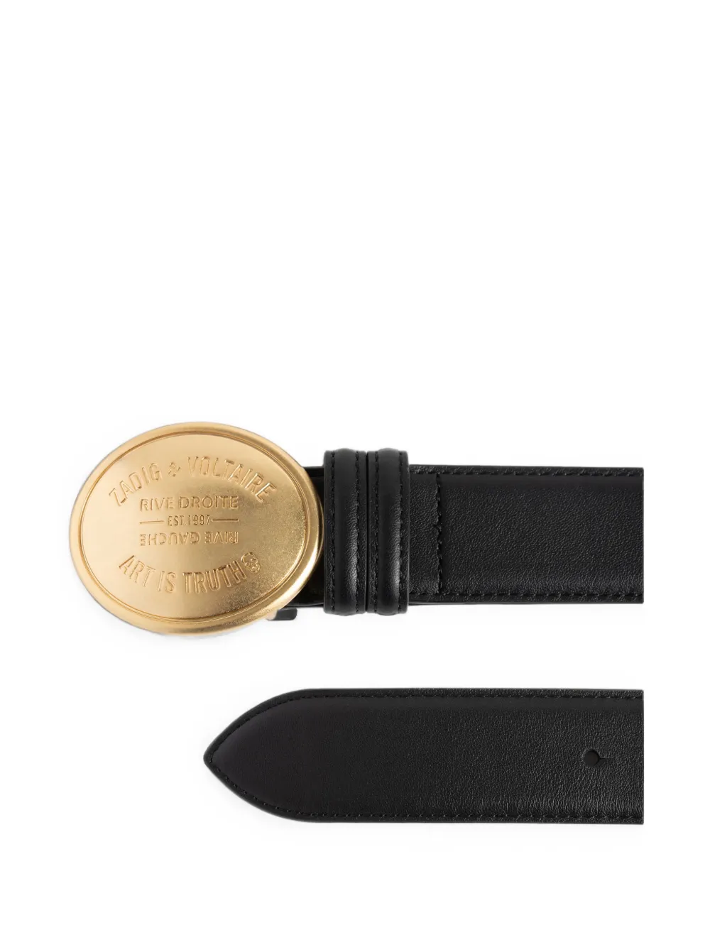 Zadig&Voltaire Colter riem 35 mm Zwart
