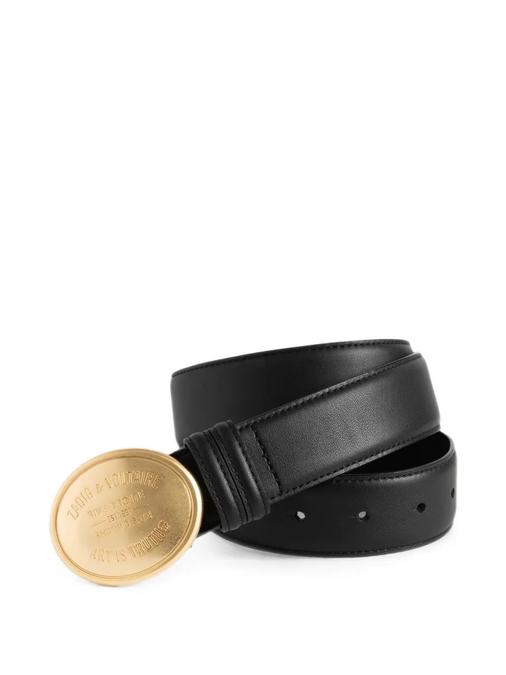 Zadig&Voltaire Colter riem 35 mm Zwart