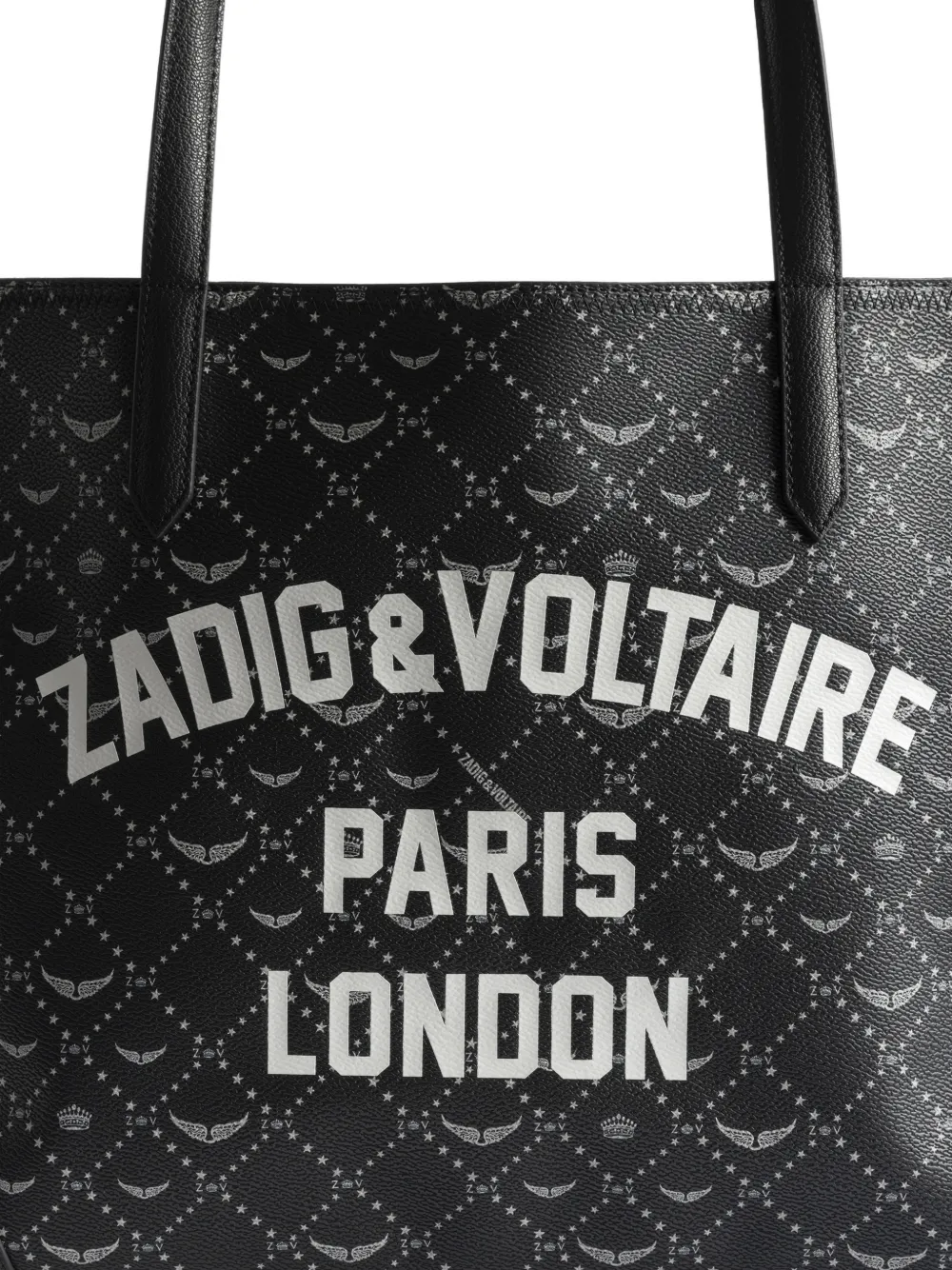 Zadig&Voltaire XL Resort London shopper logo-print Zwart