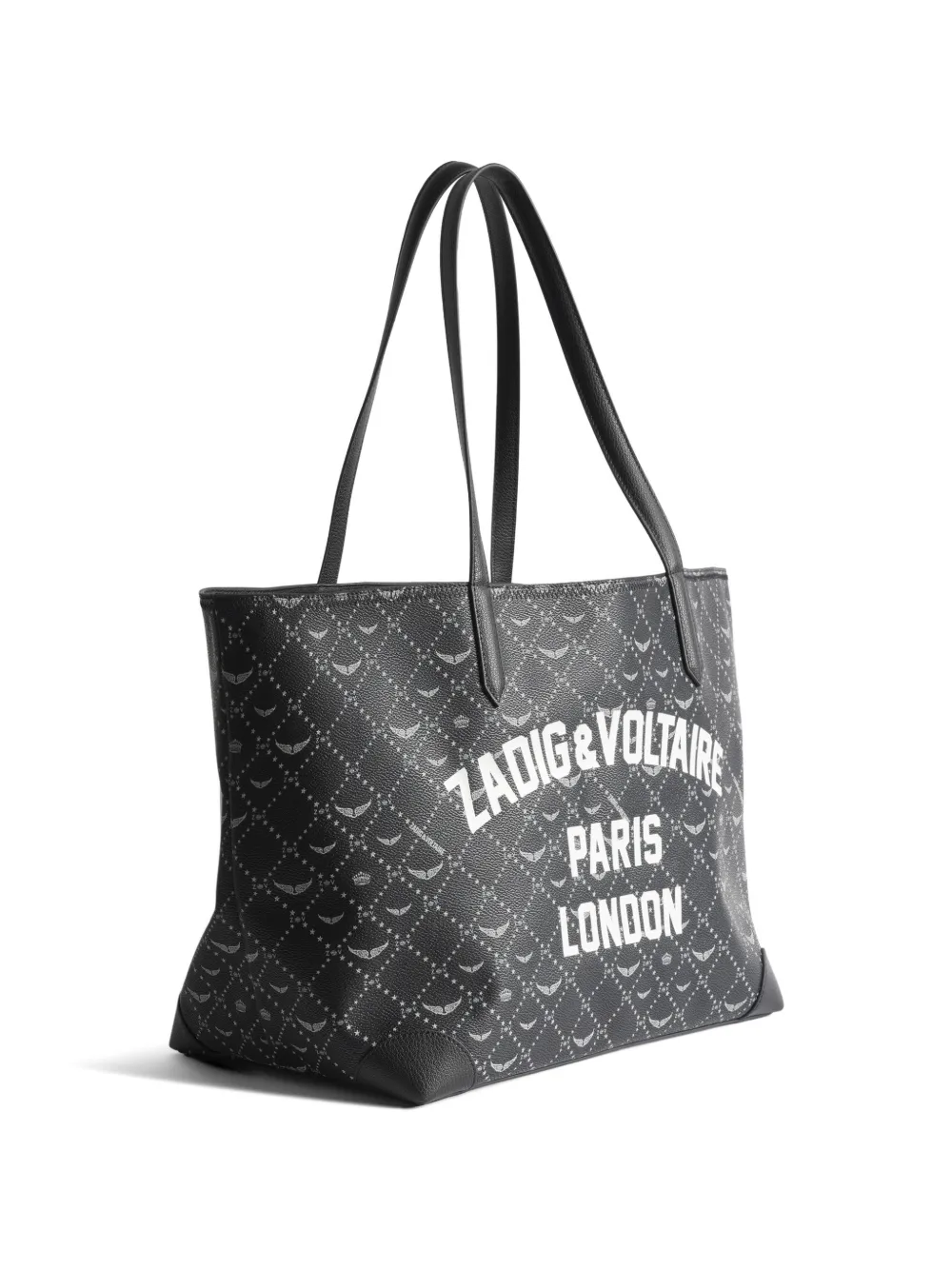 Zadig&Voltaire XL Resort London shopper logo-print Zwart