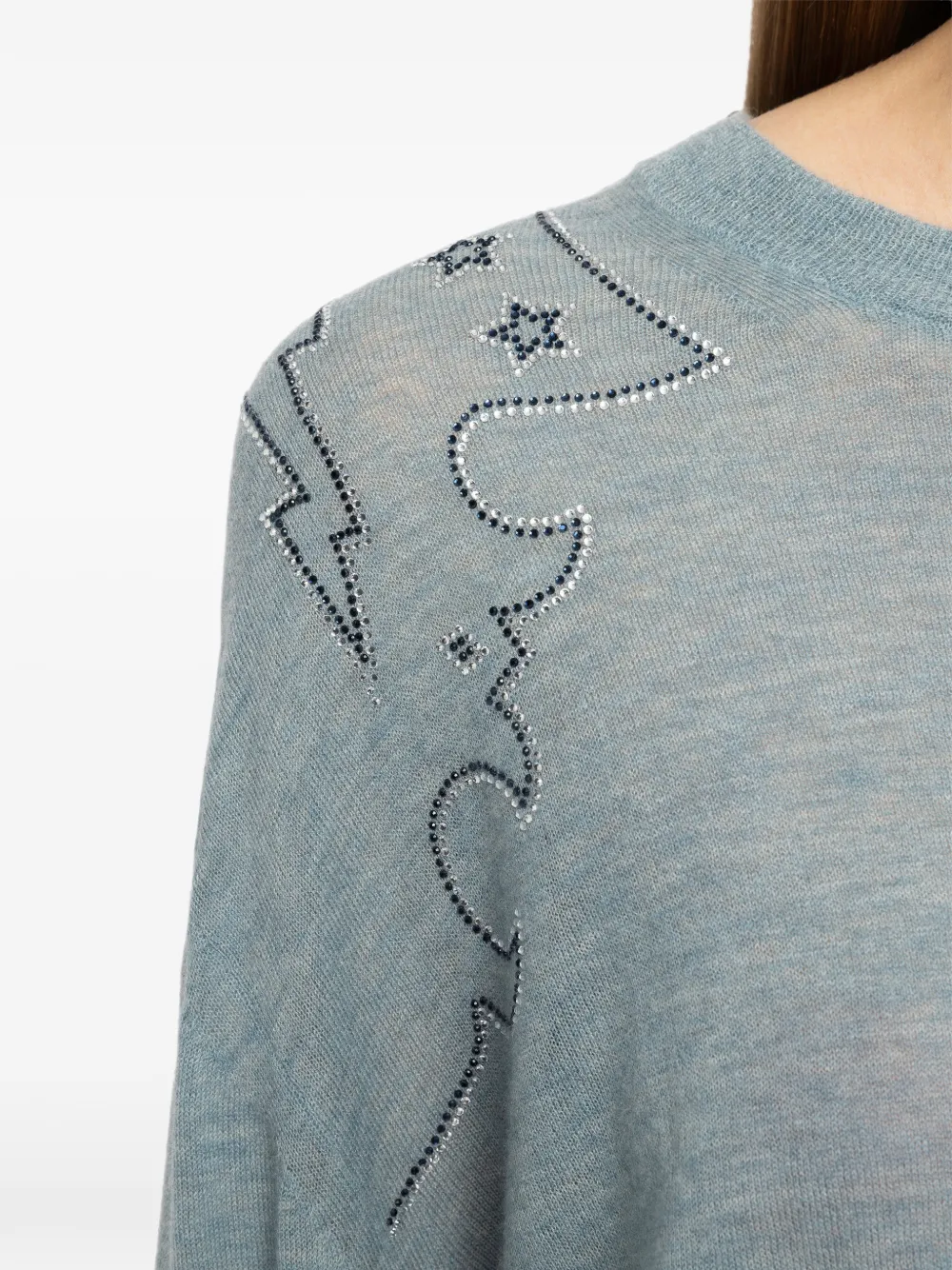Zadig&Voltaire Swapy trui 100% kasjmier Blauw