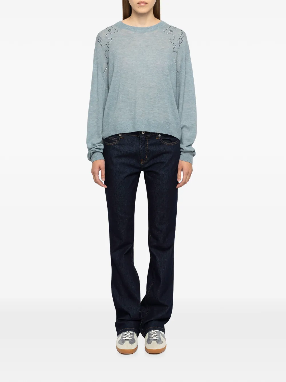 Zadig&Voltaire Swapy trui 100% kasjmier Blauw