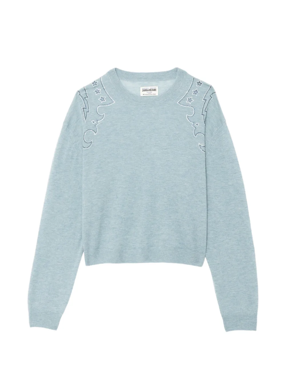 Zadig&Voltaire Maglione Swapy 100% cashmere - Blu
