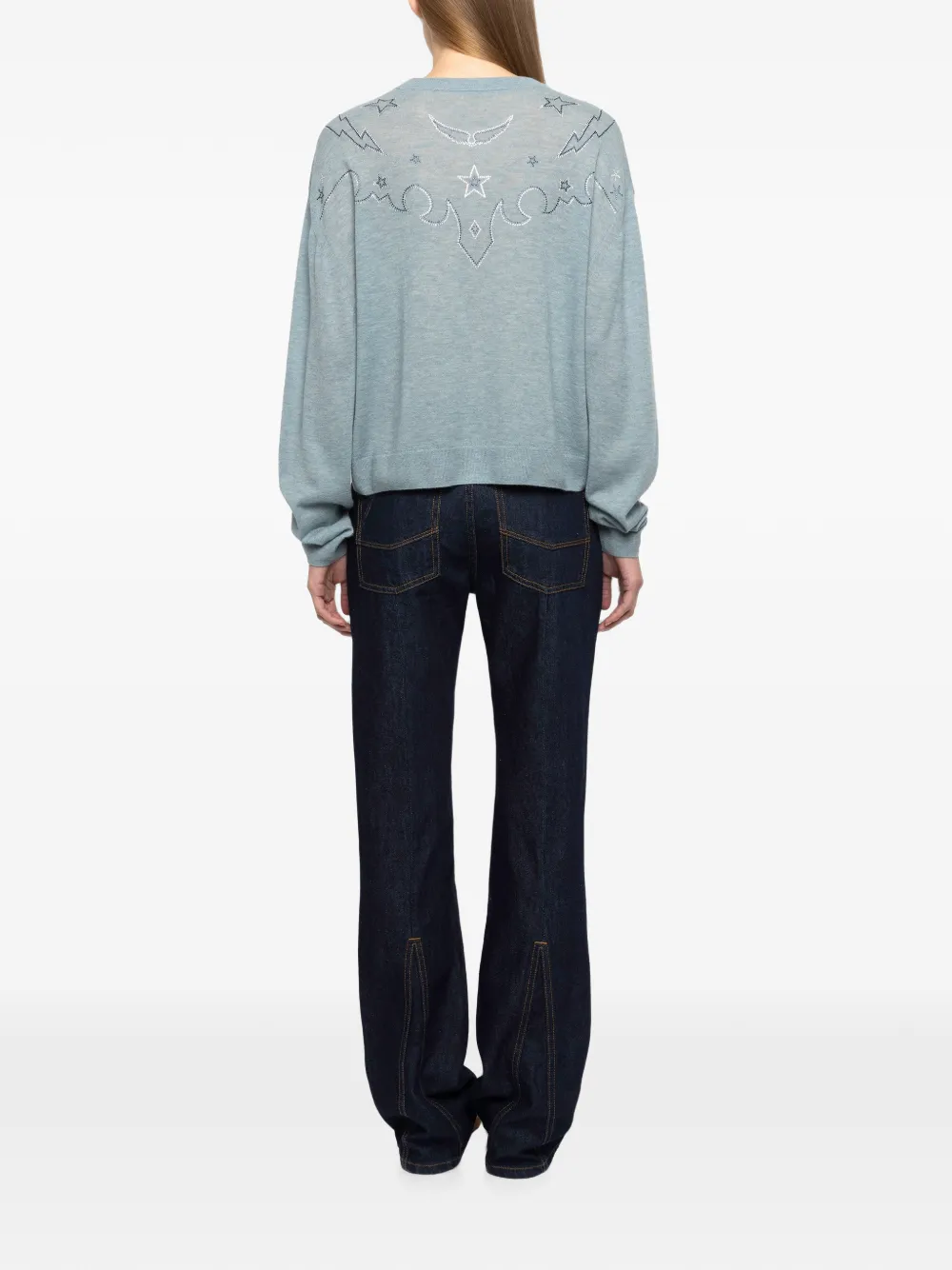 Zadig&Voltaire Swapy trui 100% kasjmier Blauw