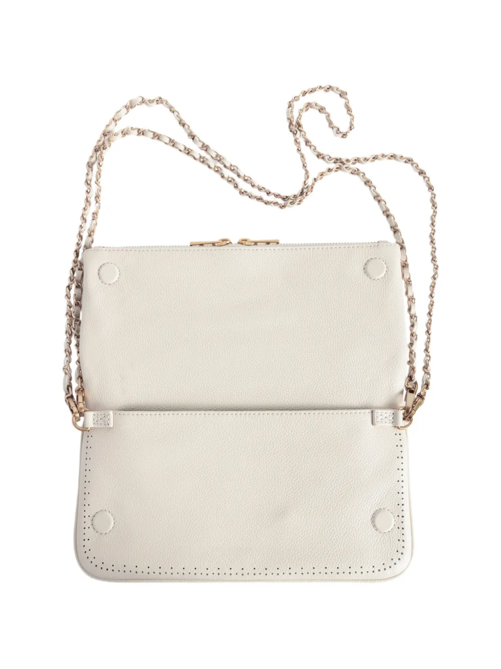 Zadig&Voltaire Rock schoudertas met geperforeerde details Beige