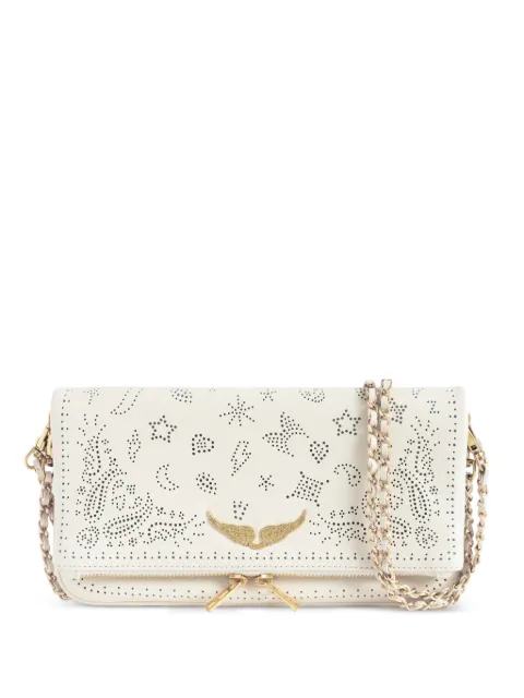 Zadig&Voltaire Rock perforated-details shoulder bag