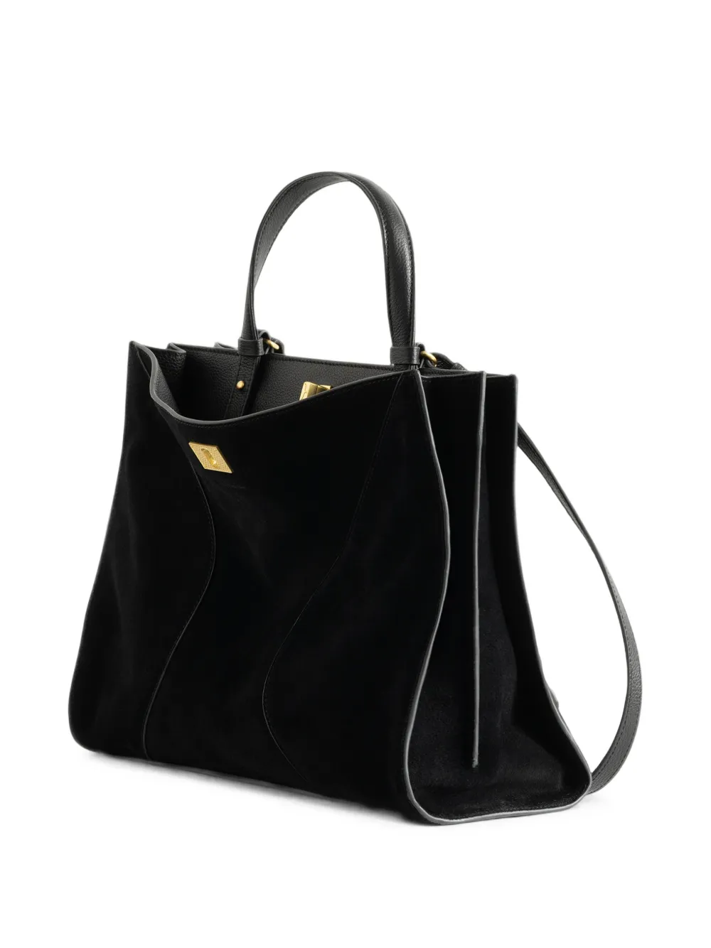 Zadig&Voltaire Jack suède tas Zwart