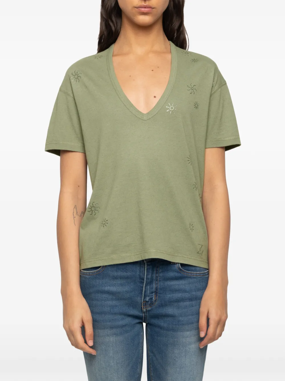 Zadig&Voltaire Marta T-shirt met korte mouwen Groen