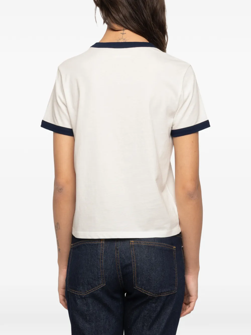 Zadig&Voltaire Woos T-shirt met logo-print Beige