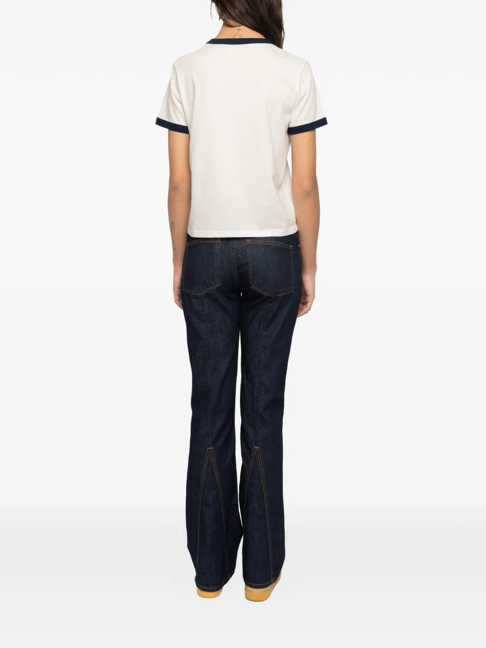 Zadig&Voltaire Woos T-shirt met logo-print Beige