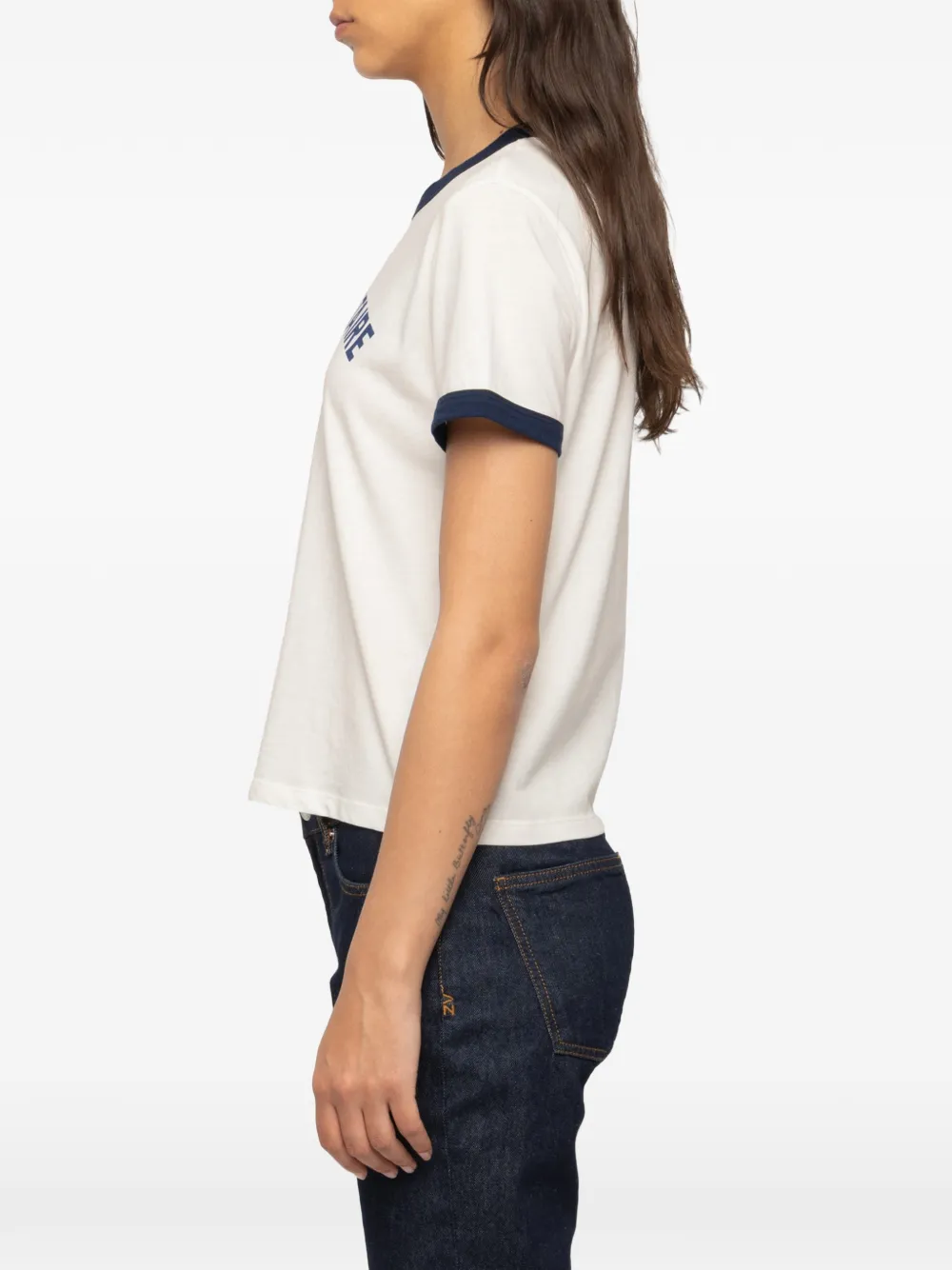 Zadig&Voltaire Woos T-shirt met logo-print Beige