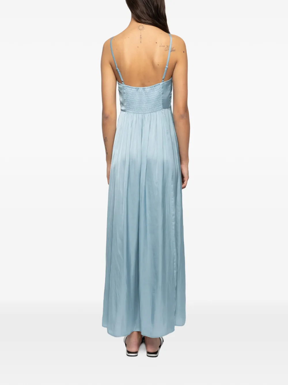 Zadig&Voltaire Rippie maxi-dress Blauw
