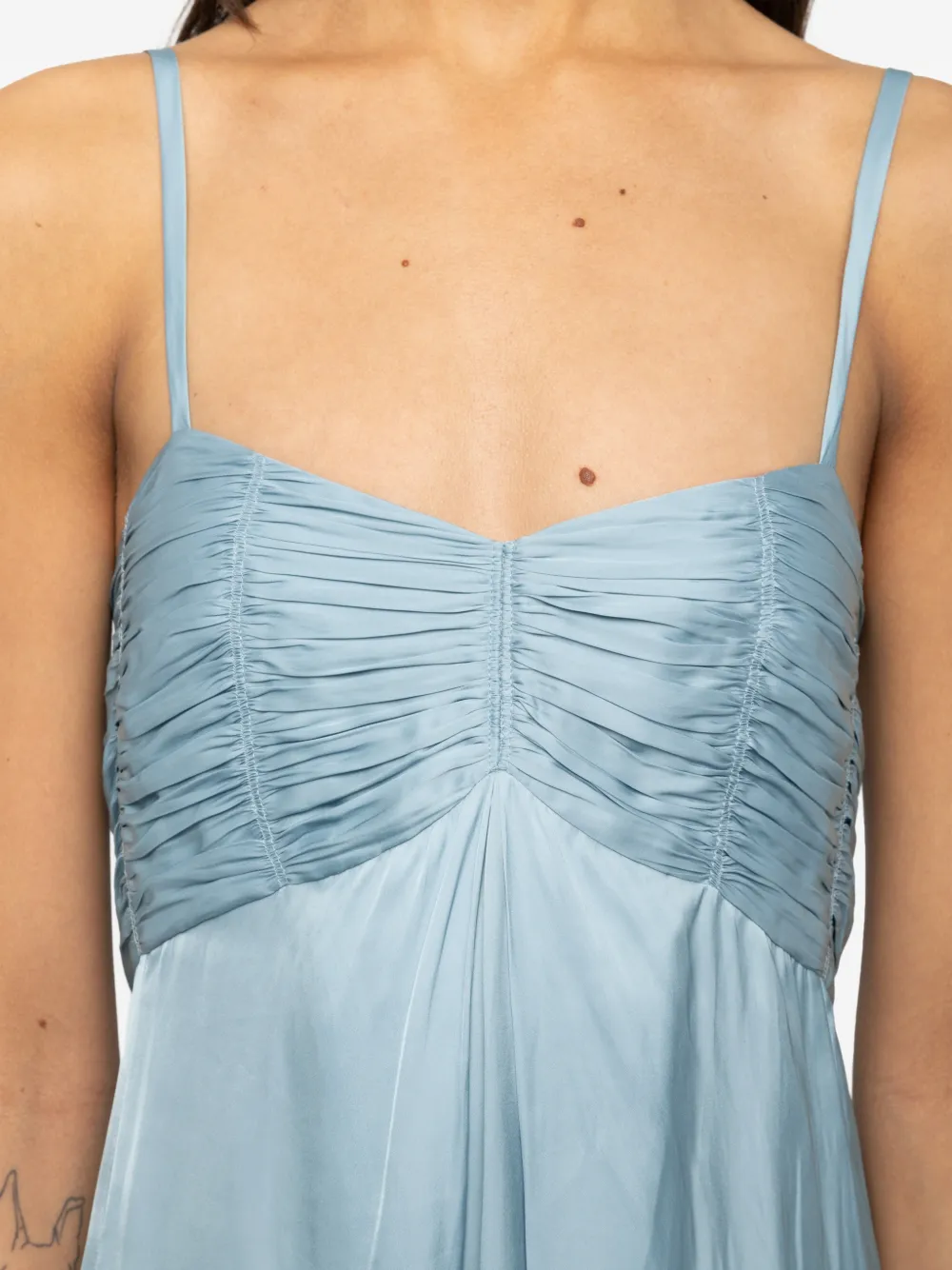 Zadig&Voltaire Rippie maxi-dress Blauw