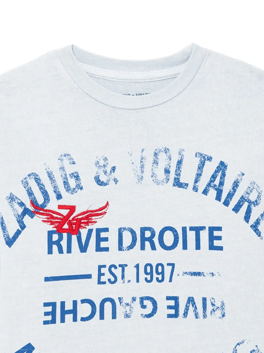 Zadig & Voltaire Kids Jon Blason T-shirt Blauw